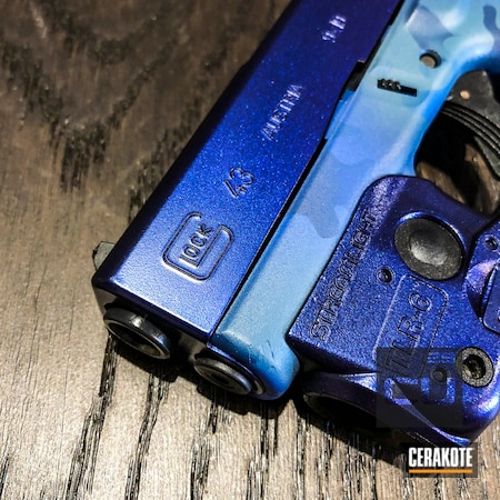 Powder Coating: Glock 43,Supersonic,KEL-TEC® NAVY BLUE H-127,GunCandy,Handguns,Pistol,Armor Black H-190,MultiCam,Blue MultiCam