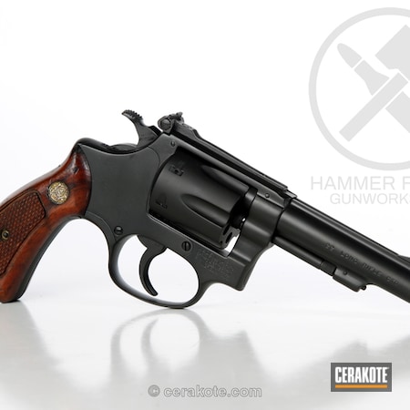 Powder Coating: Graphite Black H-146,Smith & Wesson,Revolver,Restoration