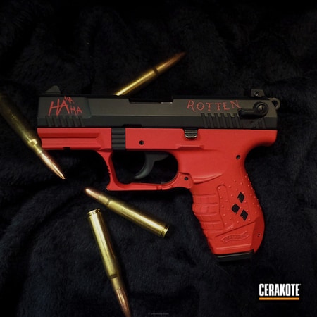 Powder Coating: Harley Quinn,Graphite Black H-146,Two Tone,Pistol,Walther,USMC Red H-167,DC Comics