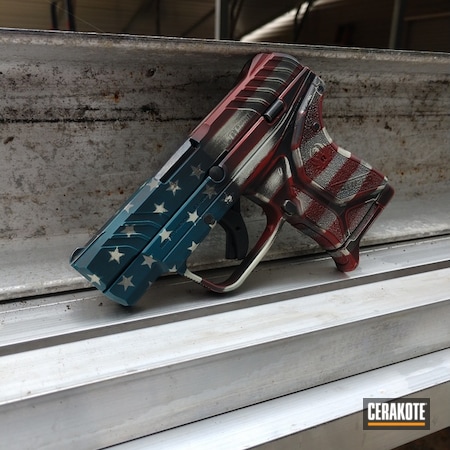 Powder Coating: Hidden White H-242,Graphite Black H-146,Ruger LCP II,American Flag,FIREHOUSE RED H-216,Ridgeway Blue H-220,Ruger