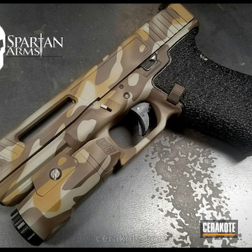 Cerakoted Multicam Finished Glock Handgun