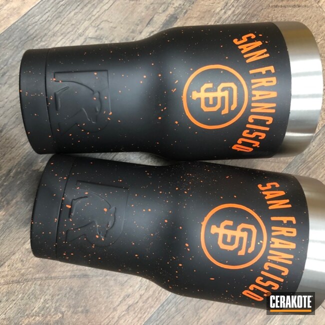 Cerakoted Sf Giants Themed Rtic Tumbler Cups