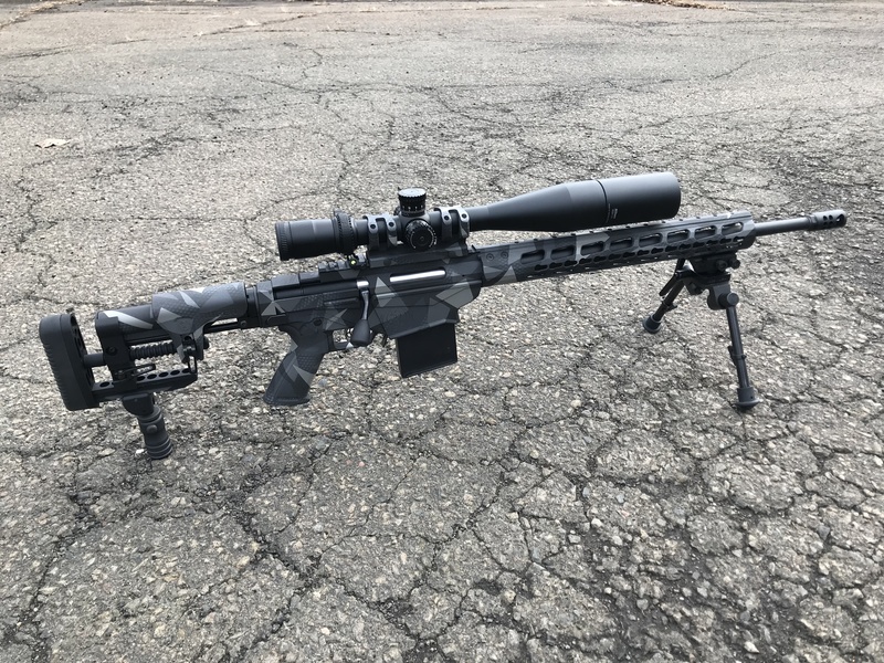 Ruger Bolt Action Rifle finished in a Custom Splinter Camo by STEVE ...
