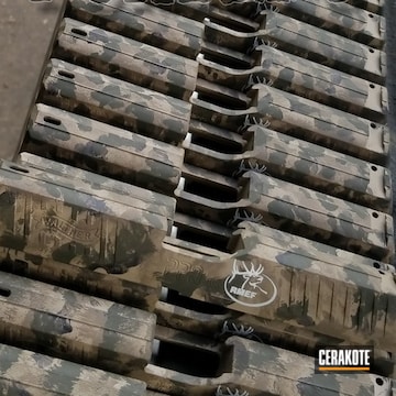 Cerakoted Pistol Slides In A Custom Camo Finish