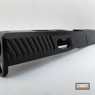 Cerakoted Glock 22 Slide Done In Graphite Black