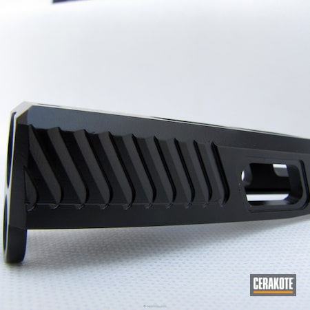 Powder Coating: Slide,Machined Slide,Graphite Black H-146,Glock,Custom Glock Slide,Glock 22,Cerakoteado