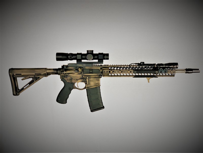 Distressed Rifles Distressed Tactical Rifle by Web User | Cerakote