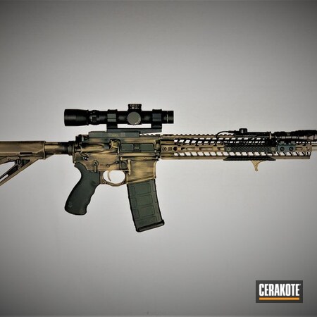 Powder Coating: Graphite Black H-146,Distressed,Tactical Rifle,MAGPUL® FLAT DARK EARTH H-267