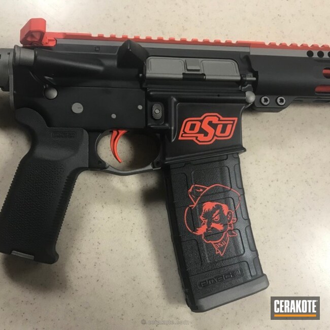 Cerakoted College Themed Tactical Rifle