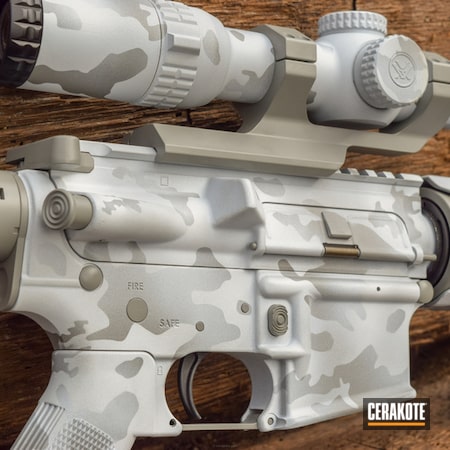 Powder Coating: Smith & Wesson,DPMS Panther Arms,Snow MultiCam,Stormtrooper White H-297,BATTLESHIP GREY H-213,Tactical Rifle,Snow Camo,Bull Shark Grey H-214