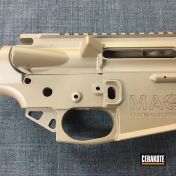Cerakoted Ar Upper / Lower Receiver Finished In Mud Brown