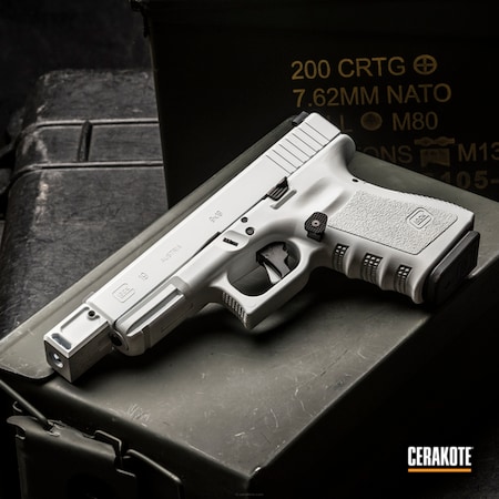 Powder Coating: Glock,Pistol,Apex Trigger,Stormtrooper White H-297,Glock 19