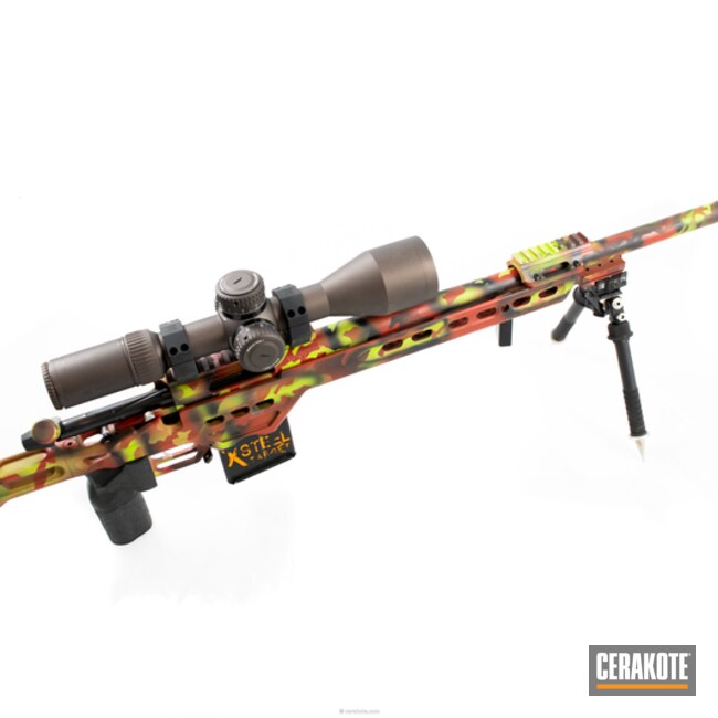 Cerakoted Fall Camo On Bolt Action Mpa Chassis