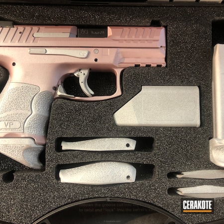 Powder Coating: Rose Gold,Ladies,Handguns,Pistol,Gold H-122,Custom Mix,Shimmer Aluminum H-158,FIREHOUSE RED H-216