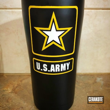 Cerakoted Us Army Themed Tumbler Cup