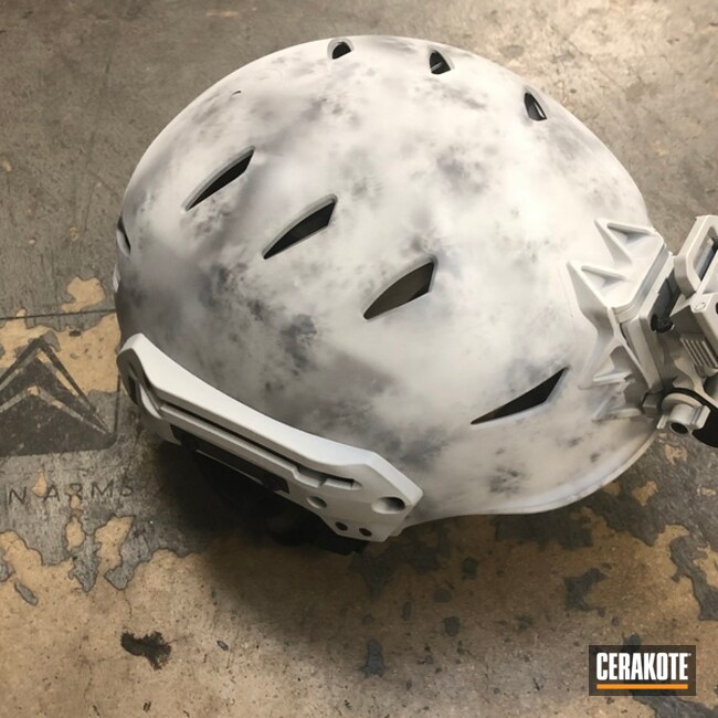 Cerakoted Snow Camo Bump Helmet
