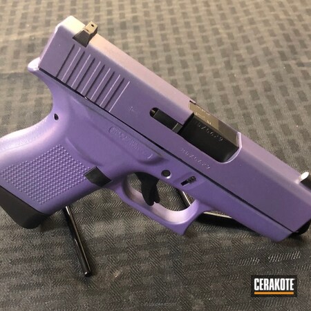 Powder Coating: Glock 43,Slide,Glock,Frame,Pistol,Bright Purple H-217,Solid Tone