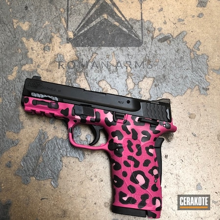 Powder Coating: Smith & Wesson,Graphite Black H-146,Pink,Bazooka Pink H-244,Handguns,SIG™ PINK H-224,Pistol,Pink Camo,Cheetah Print,Smith & Wesson M&P Shield EZ