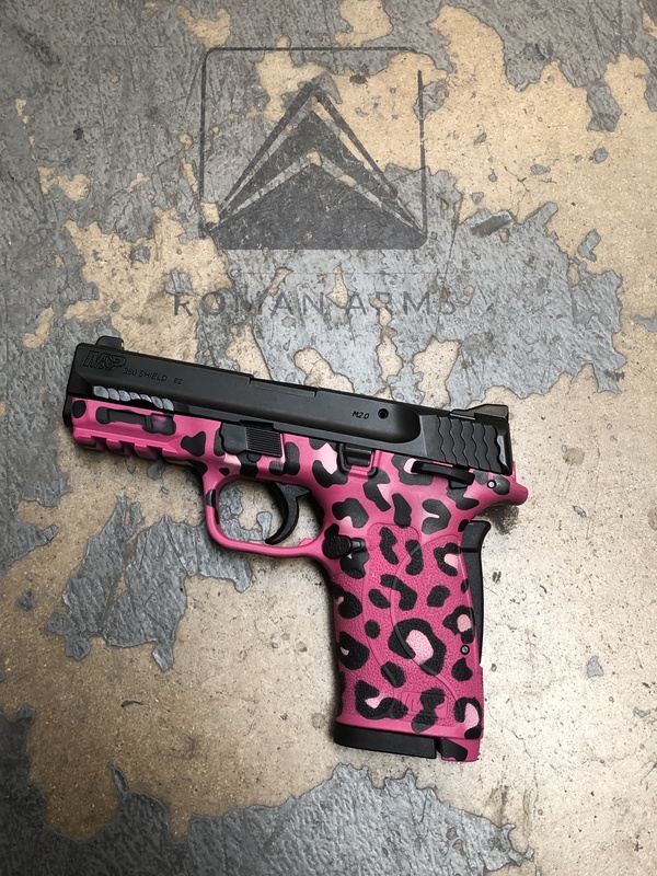 Pink Camo Finished Handgun by ABELARDO ROMAN | Cerakote