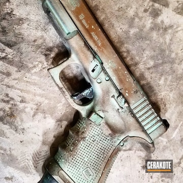 Cerakoted Battleworn Glock 19 In A Custom Copper Patina Finish