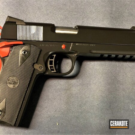 Powder Coating: Graphite Black H-146,Crimson H-221,1911,Pistol