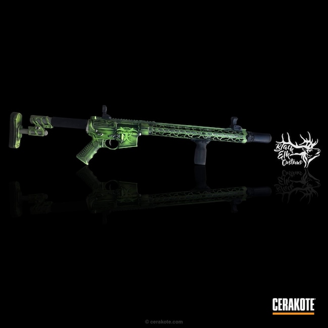 Cerakoted: Graphite Black H-146,Spikes Receiver,Zombie Green H-168,Tactical Rifle,Apocalypse,Odinworks,AR-15