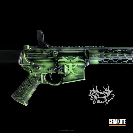 Powder Coating: Graphite Black H-146,Apocalypse,Zombie Green H-168,Odinworks,Spikes Receiver,Tactical Rifle,AR-15