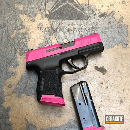 Powder Coating: Pink,Two Tone,Girls Gun,Sig Sauer,Handguns,SIG™ PINK H-224,Pistol,EDC,Sig Sauer P365