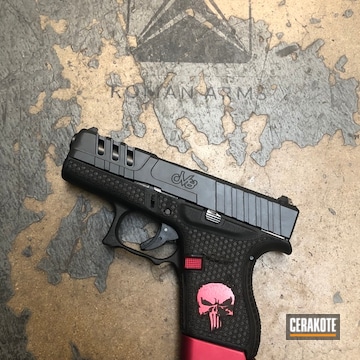 Cerakoted Laser Engraved And Coated Punisher Glock