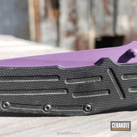 Powder Coating: Knives,Bright Purple H-217,More Than Guns,Folding Knife