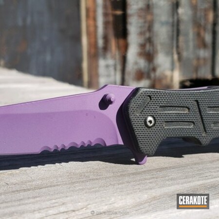 Powder Coating: Knives,Bright Purple H-217,More Than Guns,Folding Knife