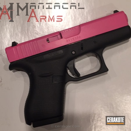 Powder Coating: Glock,Pistol,Glock 42,Prison Pink H-141