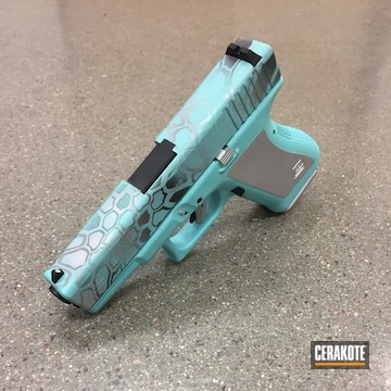 Cerakoted Glock 19 In A Tiffany & Co Kryptek Finish