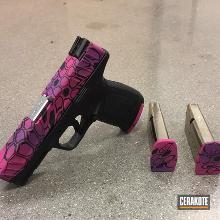 Powder Coating: Smith & Wesson,Graphite Black H-146,Ladies,Girls Gun,SIG™ PINK H-224,Pistol,Prison Pink H-141,Kryptek