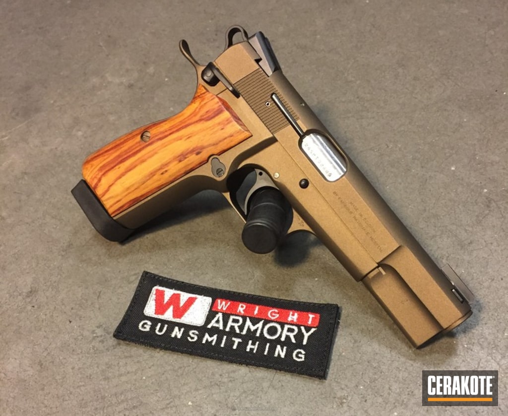 Fn Herstal 1911 In H 148 Burnt Bronze By Brian Cerakote