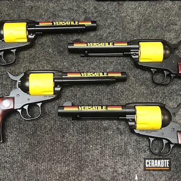 Cerakoted Matching Themed Revolvers