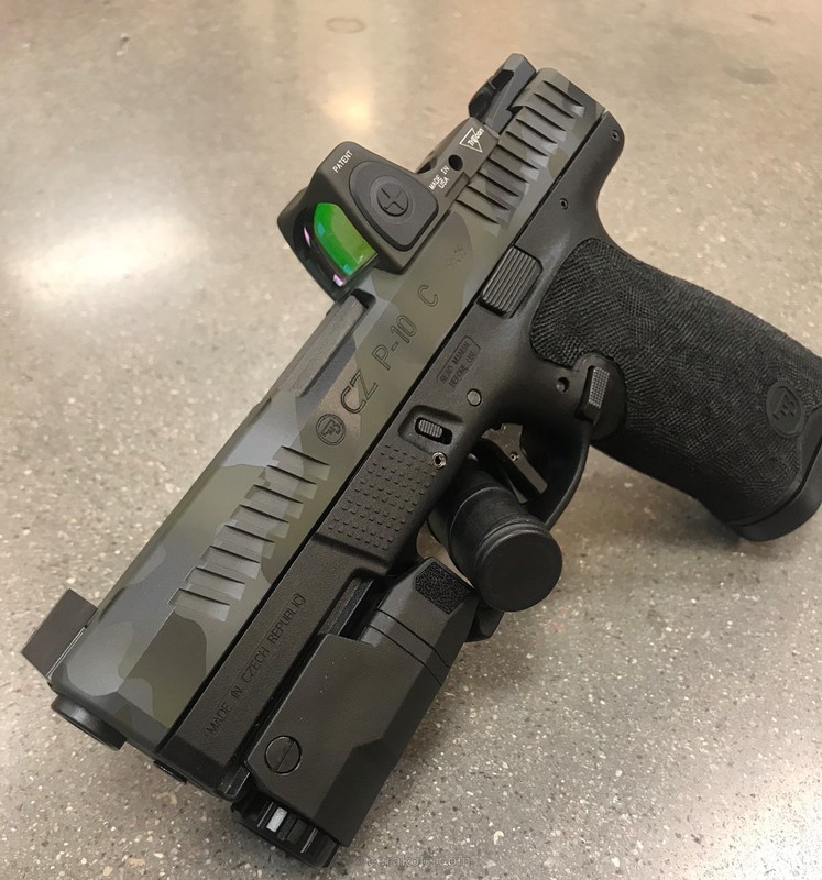 CZ P10C Handgun with a Custom MultiCam Finish by BRIAN | Cerakote
