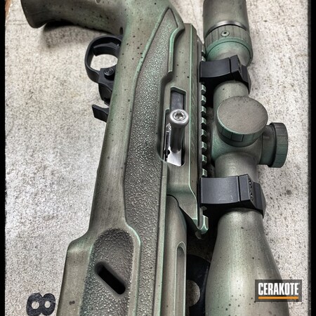 Powder Coating: Tactical Solutions,Distressed,Zombie Green H-168,Robin's Egg Blue H-175,Burnt Bronze H-148,Rifle,10/22