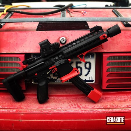 Powder Coating: 9mm,Sig Sauer,FIREHOUSE RED H-216,Sig MPX,MPX