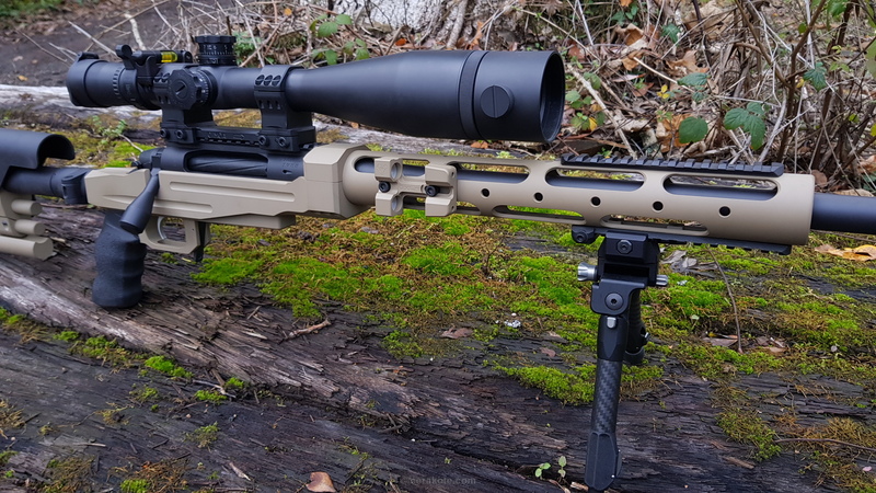 Two Toned Bolt Action Rifle in Graphite Black and Desert Sand by MARK ...