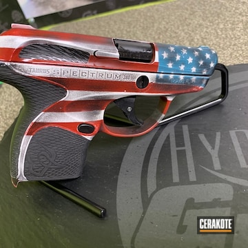 Cerakoted Taurus Spectrum In An American Flag Themed Finish