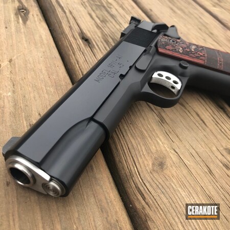 Powder Coating: Graphite Black H-146,1911,Pistol,SOCOM BLUE  H-245,Springfield Armory