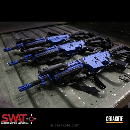 Powder Coating: Training,NRA Blue H-171,Inforce,Windham Weaponry,Government Contract,Simunitions,AR-15,SBR