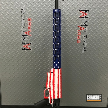Cerakoted American Flag Themed Ruger Rifle