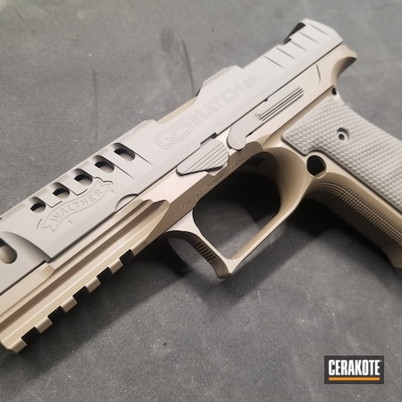Powder Coating: M17 COYOTE TAN E-170,Earth E-130,Pistol,Walther,Walther Q5 Match,Earth E-130G,Walther Q5 Match SF,Before and After,Q5 Match SF,SHOT SHOW