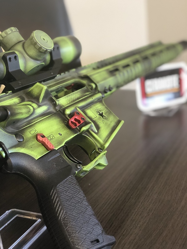 Zombie Apocalypse Themed AR-15 by Web User | Cerakote