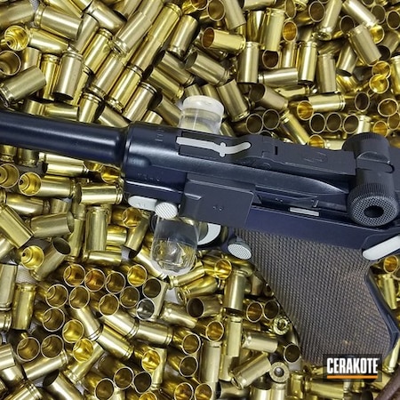 Powder Coating: Graphite Black H-146,Luger,Pistol,SOCOM BLUE  H-245,Shimmer Aluminum H-158