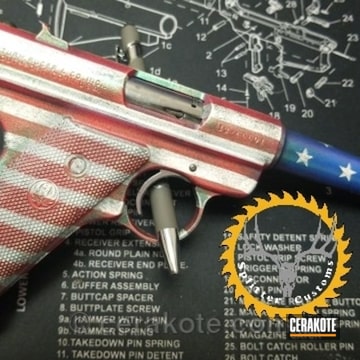 Cerakoted American Flag Ruger Mark I