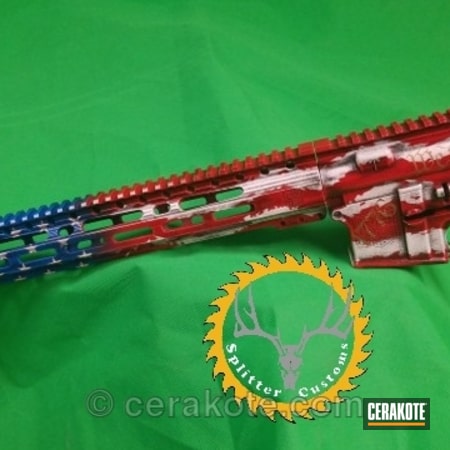 Powder Coating: NRA Blue H-171,Stormtrooper White H-297,We the people,USMC Red H-167,1776,American Flag,AR-15,Distressed American Flag,Upper / Lower / Handguard