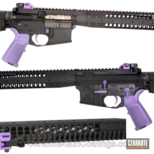 H 217 Bright Purple With H 170 Titanium By Schryver Firearms Cerakote